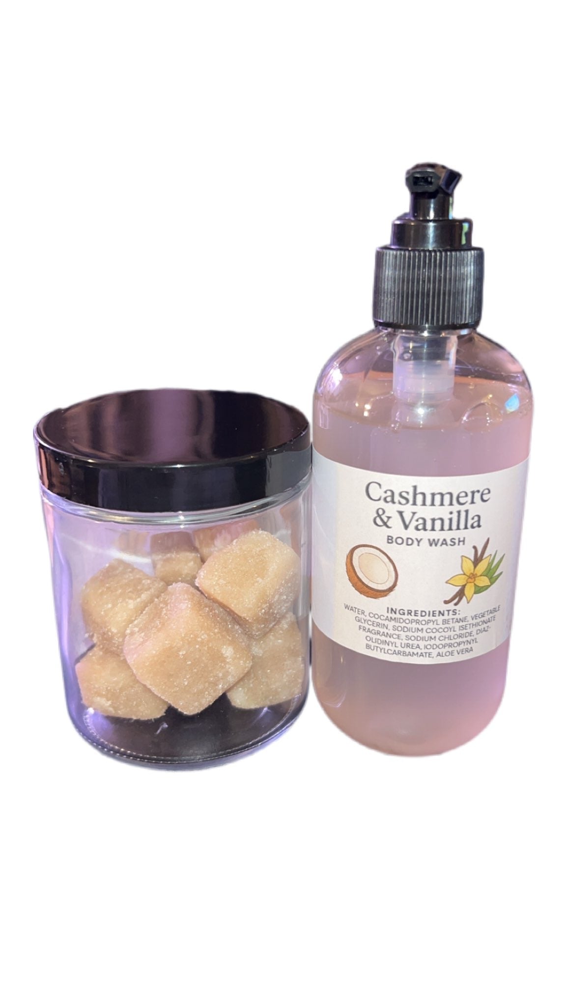 Cashmere & Vanilla Body Wash/ Sugar Scrub Cubes