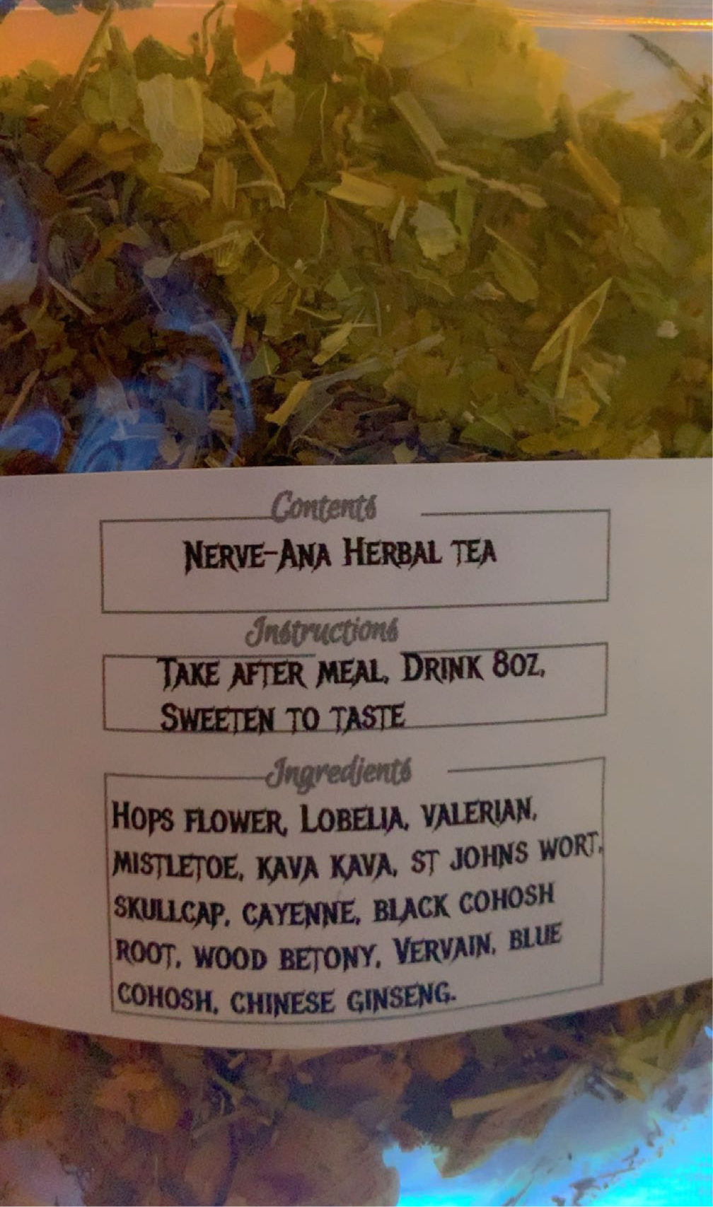 Nerve-Ana Herbal Tea